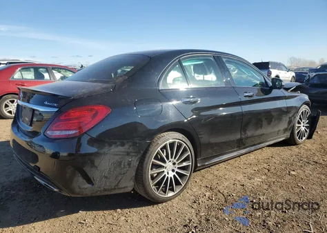 2017 Mercedes-Benz C 300 4Matic из США, поврежденный, VIN 55SWF4KB1HU207099